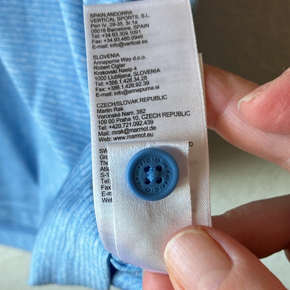 Exofficio Sol Cool Signature Blue Short Sleeve 3/4 Button Up Polo Shirt mens L - Picture 11 of 17